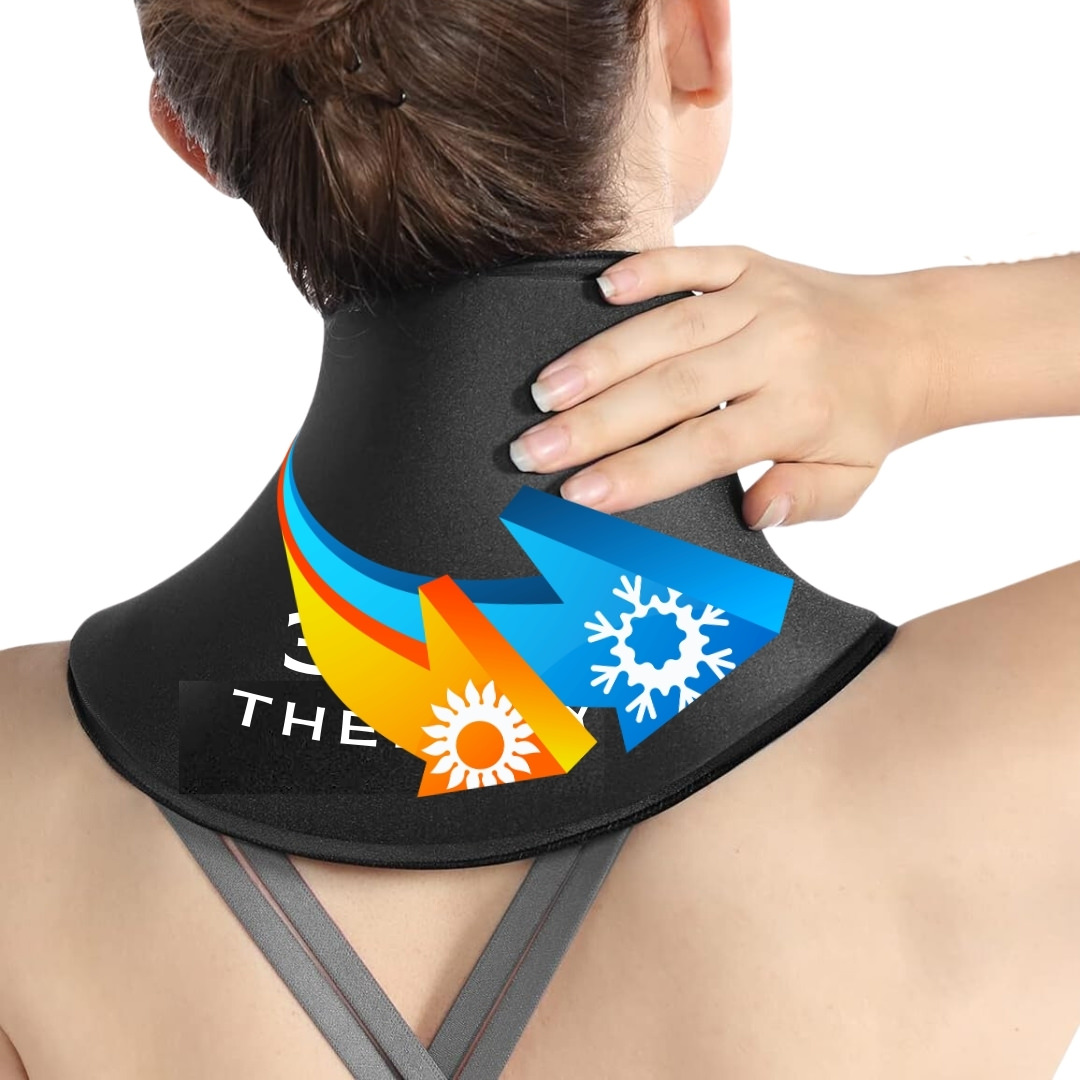 Compresa de Gel Sólido Tipo Capa para Cuello y Cervical